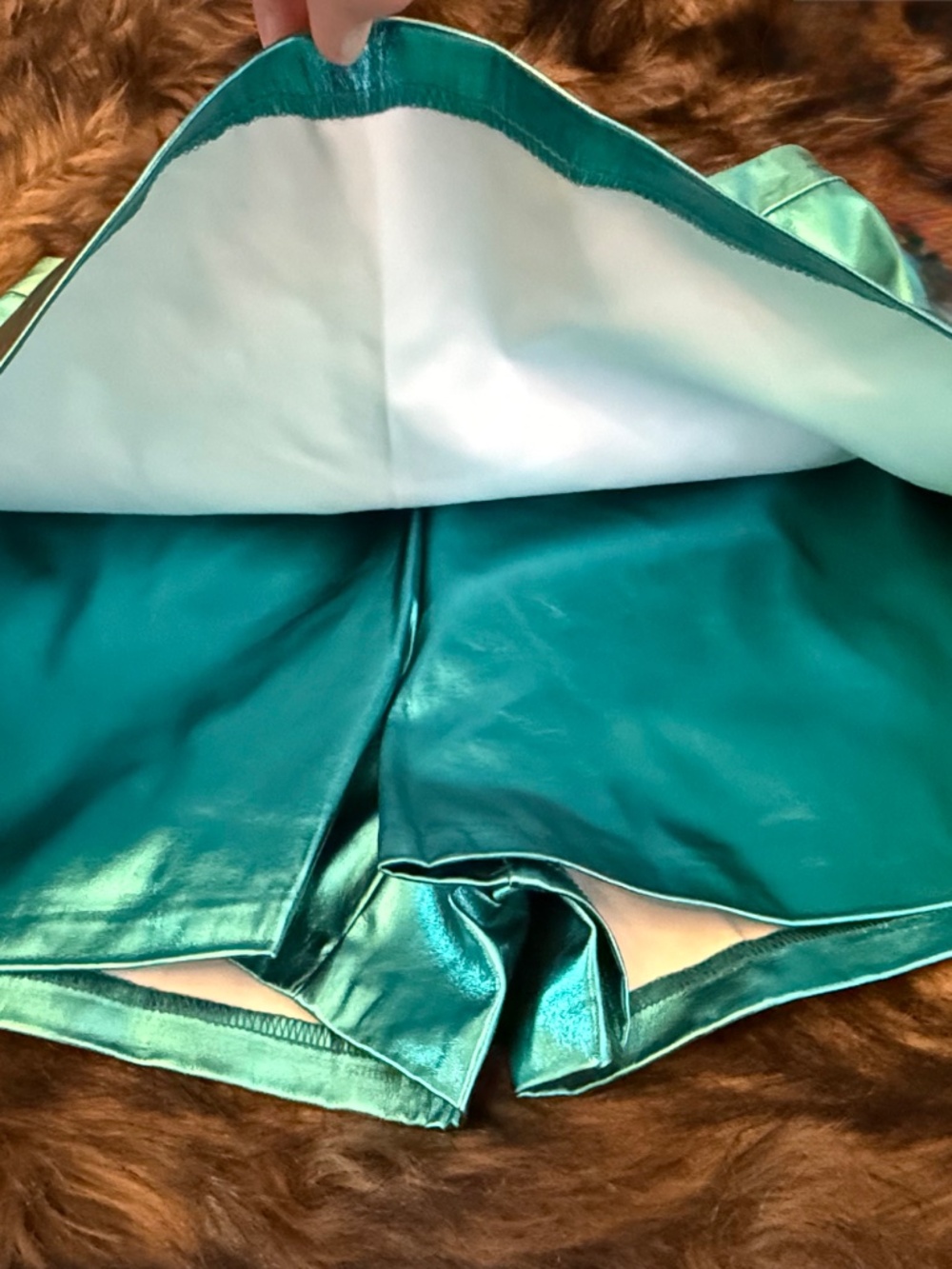 NWT Buddy Love Skort in Metallic Teal (Medium) - Picture 8 of 14